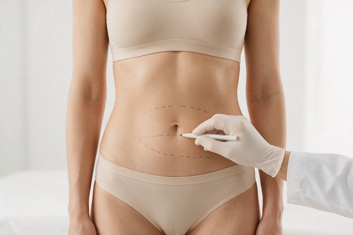Abdominal dermolipectomy: pre-surgical marking in consultation