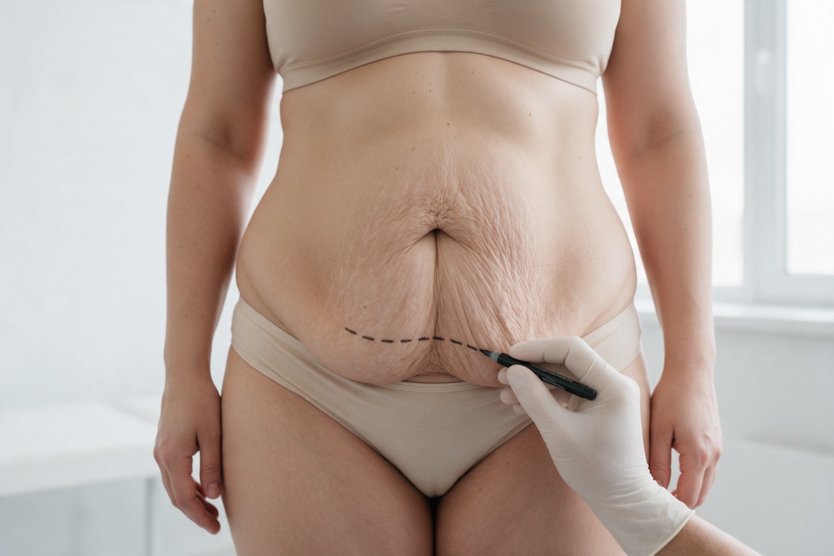 Dermolipectomía abdominal: marcación prequirúrgica en consulta